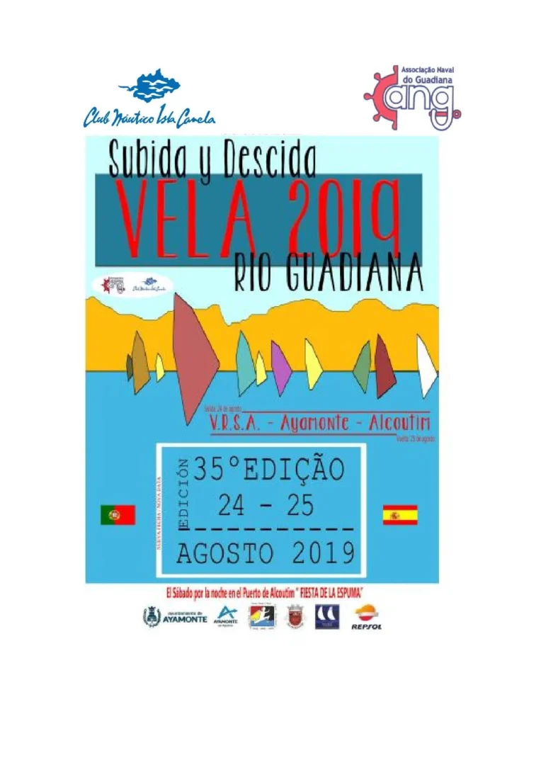 Nota Prensa Regata Ascenso Y Descenso A Vela Rio Guadiana 2019 1