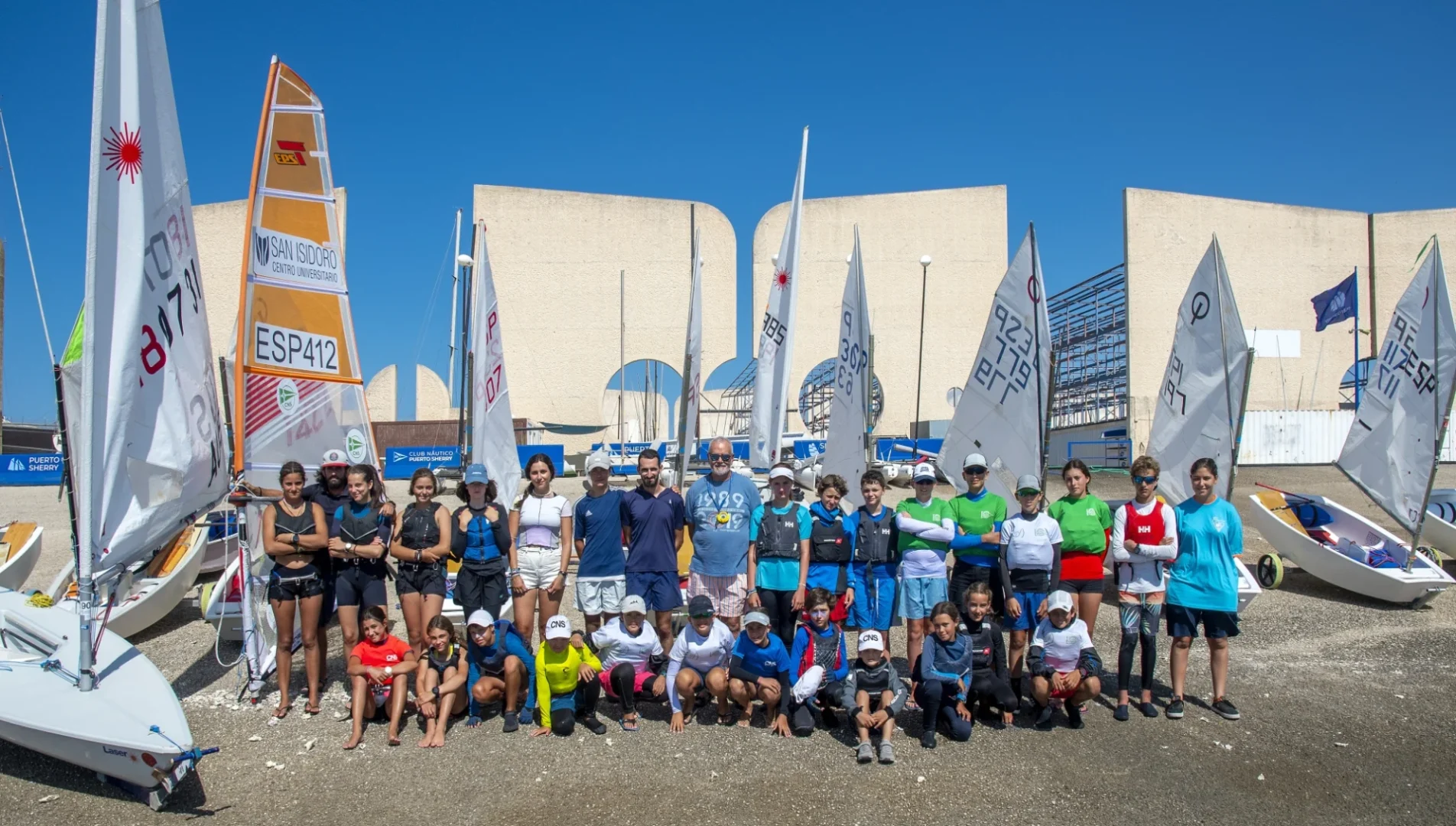 La Flota Del Club Nautico Sevilla En Su Sede De El Puerto De Santa Maria